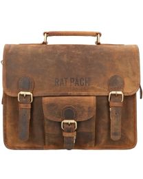 Rat Pack Rusty 13 inch laptoptas met klep online kopen - Tas Plus - Tassenwinkel Hoorn